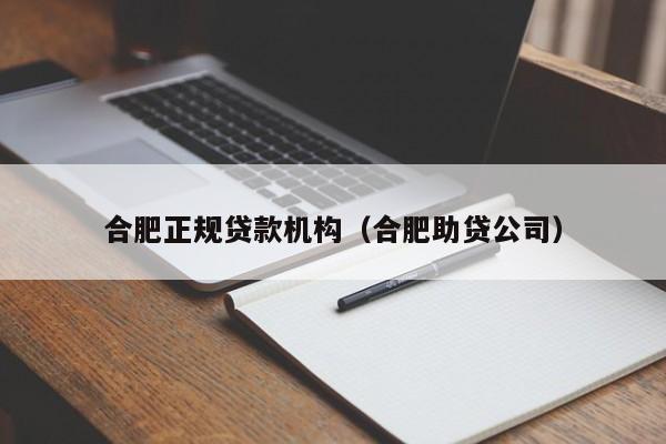 合肥正规贷款机构（合肥助贷公司）