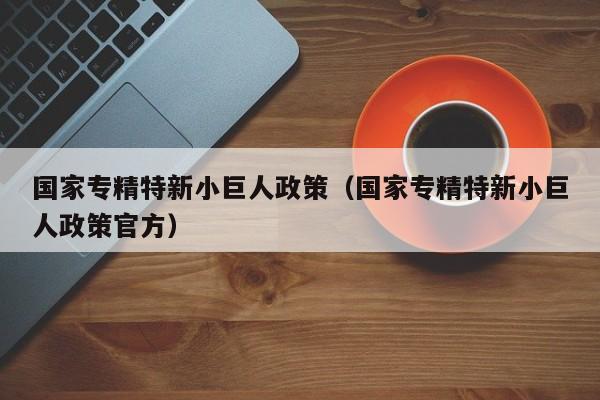 国家专精特新小巨人政策（国家专精特新小巨人政策官方）