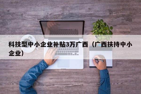 科技型中小企业补贴3万广西（广西扶持中小企业）