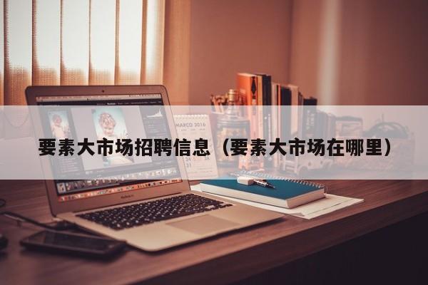 要素大市场招聘信息（要素大市场在哪里）