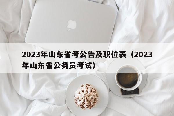 2023年山东省考公告及职位表（2023年山东省公务员考试）